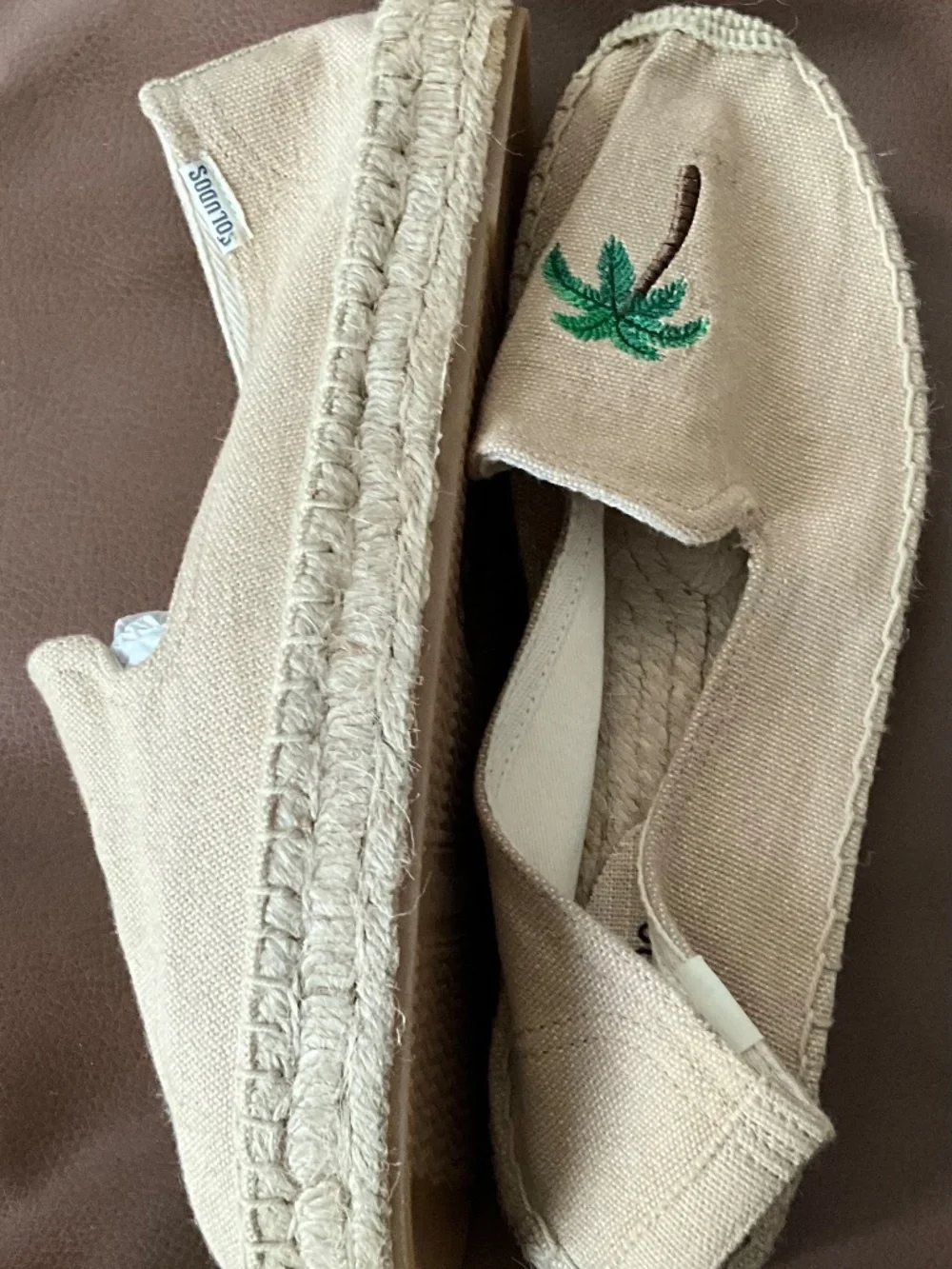 Soludos Espadrilles with Emboidered Palm Tree NWT SIZE 10